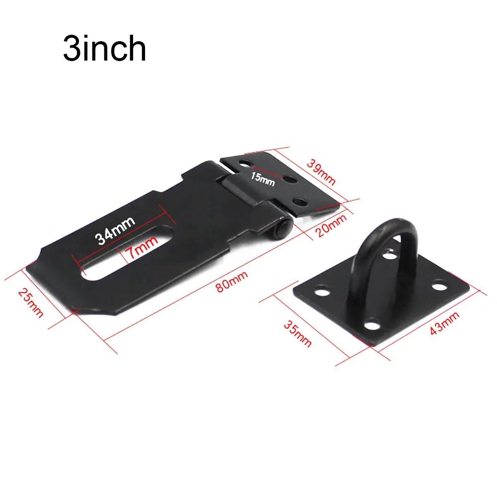 Practical High Quality Door Clasp Lock Stainless Steel Door Lock Anti Theft For Wood Door Furniture Accessories