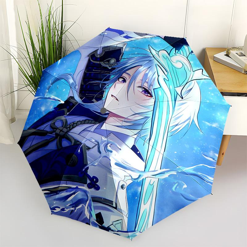 

Blue, Armored Automatic Opening and Closing, 8 rib Structure Portable Umbrella, Suitable for Men and Women in All Seasons Perfect Gift for