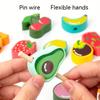 Montessori, Wooden Children's Beading Toy Set, Rope Games, Exercise Hand-eye Coordination, Early Education Educational Toy