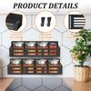 4 Stück Kühlschrank Stark Magnetisch Regal Küche Gewürz Gewürz Lagerregal Mikrowelle Kühlschrank Schrank Multifunktionaler Organizer