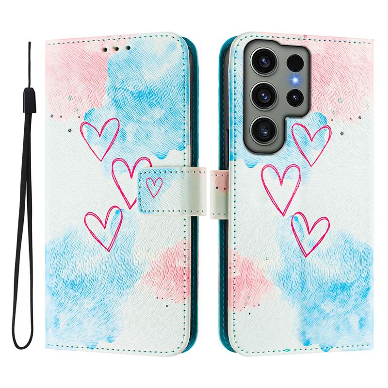 Luxury Flip Leather Case For Samsung Galaxy S23 Ultra Flip Cover On For SAM S23+ Plus FE S23FE 5G Wallet Bags Flower Cases Shell