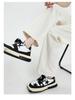 Women's High-Waist White Wide-Leg Jeans - Slim, Straight, Floor-Length, and Loose Fit for Spring & Autumn 2025