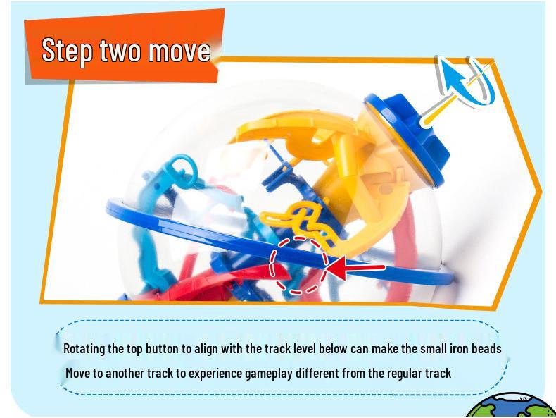 3D Maze Challenge: Children's Balance Ball Toy