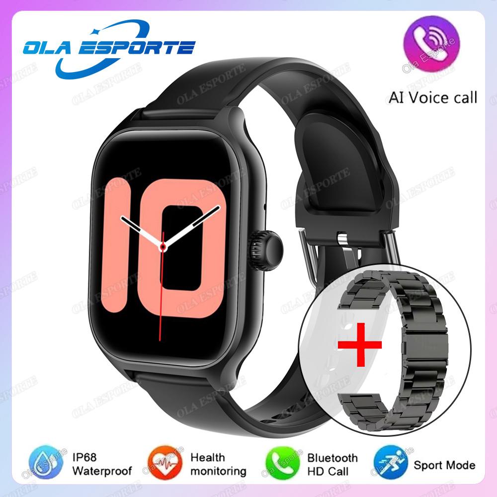 New Smart Watch 2.01" HD Display Bluetooth Call Message Preview Sports Modes DIY Dial Weather Forecast Smartwatch Men Women