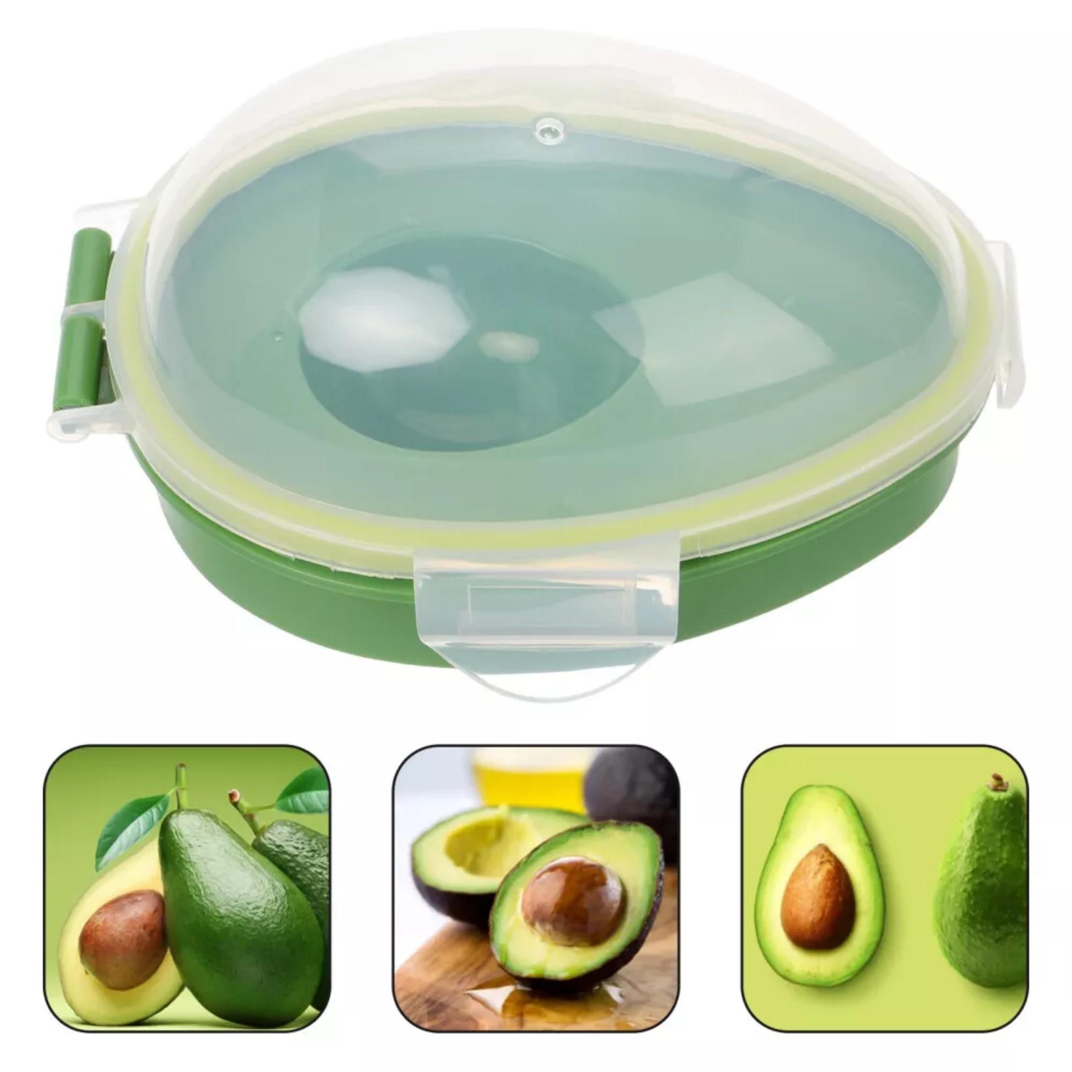 

Reusable Avocado Keeper. Lock in Freshness, No Electricity Needed! Dishwasher Safe Container. зелёный