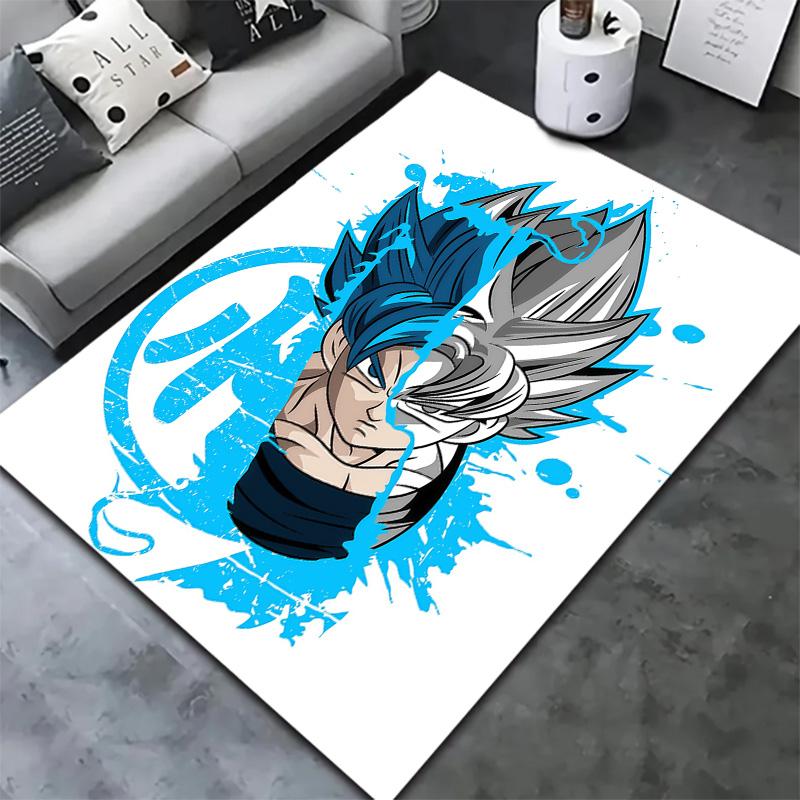 Tappeto Dragon Ball Super per Soggiorno Camera da Letto Casa Decorazione Divano Gioco Bambini Tappetino Antiscivolo per Pavimento