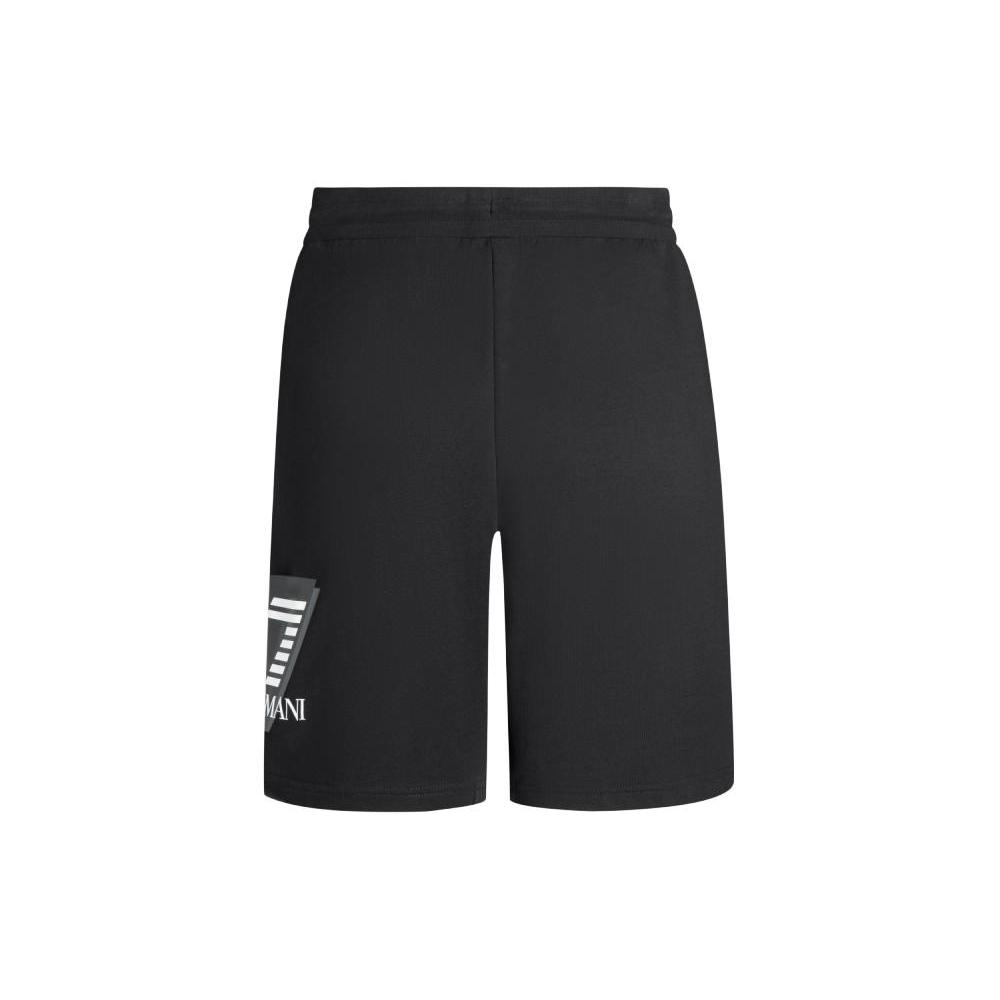 Emporio Armani EA7 SS24 Logo Letter Print Drawstring Casual Shorts Men Shorts Black 3DPS63-PJ05Z-1200