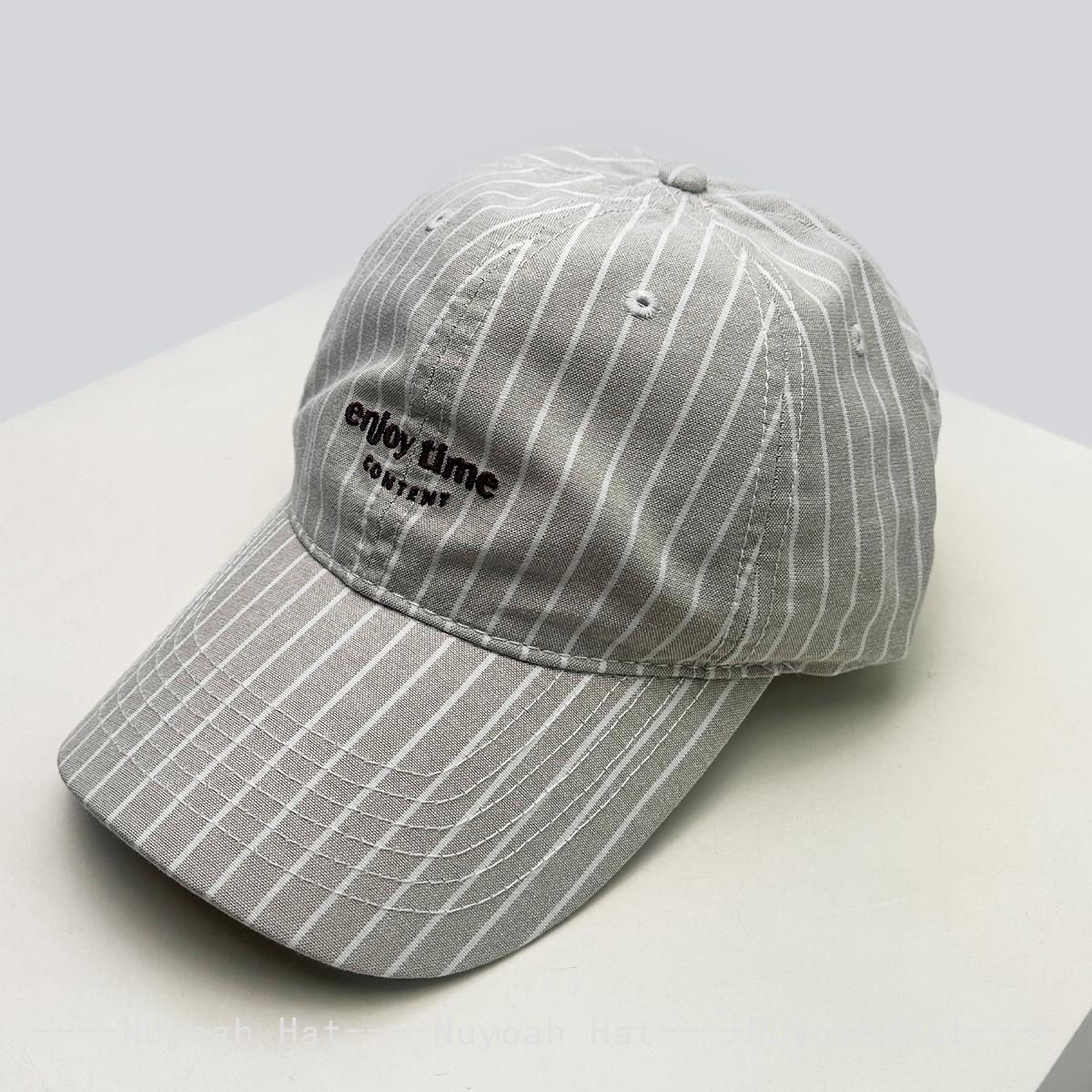 

New Men Women Korean Embroidered Letters Striped Baseball Hats Sunshade Personal Versatile Casual Peaked Caps Fashion Travel Ins 56-60cm
