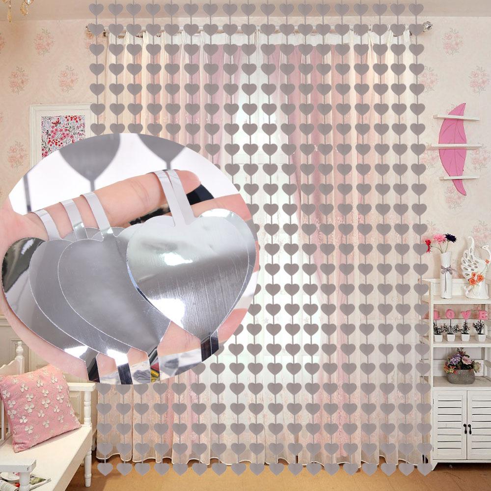Heart-shaped Decorative Curtain Birthday Wedding Party Accessories