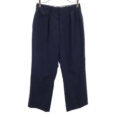 Pantalones de lana Polo by Ralph Lauren Etiqueta Verde Años 80 160 Azul Marino Niño Usado