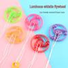 Children's Luminous Pull String Gyro Toy with Whistle Sound and Flashing Lights - Nostalgic Gift