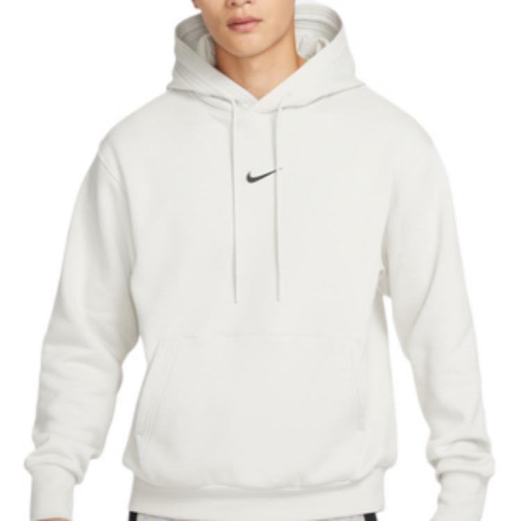 Nike Sweatshirts Men's Light Bone Hooded Moderate Regular FB7661-072