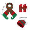 Handgehäkelte Weihnachtsmannmütze Schal Handschuhe für Kinder Erwachsene Familienfeier Weihnachtsmannmütze Festival Requisiten Strickwaren