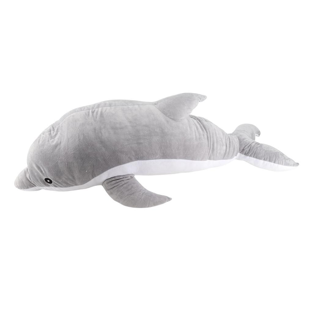 Soft Plush Toy Cute Large Dolphin Shape Comfortable Multifunction Portable Stuffed Plush Animal