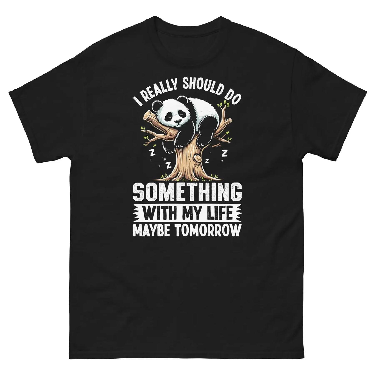 Мне действительно следует что-то сделать со своей жизнью. Может быть, завтра. Унисекс, классическая футболка. S