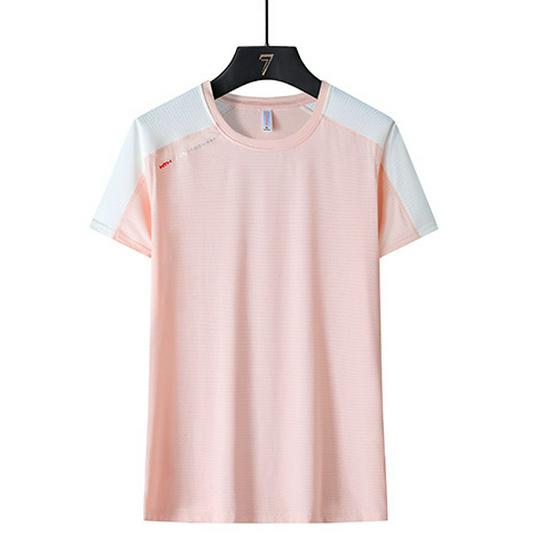 

Women s Ice Silk Quick-Dry Short Sleeve Casual Sports Two-Piece Set Large