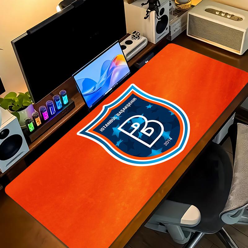 İstanbul Başakşehir Print  Cushion Non-slip Laptop Tablet Big Mousepad XXL Mat Mini PC Playmat With Lock edge