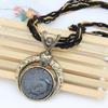Vintage Bohemian Necklace Alloy Round Pendant Necklace New Pendant Necklace