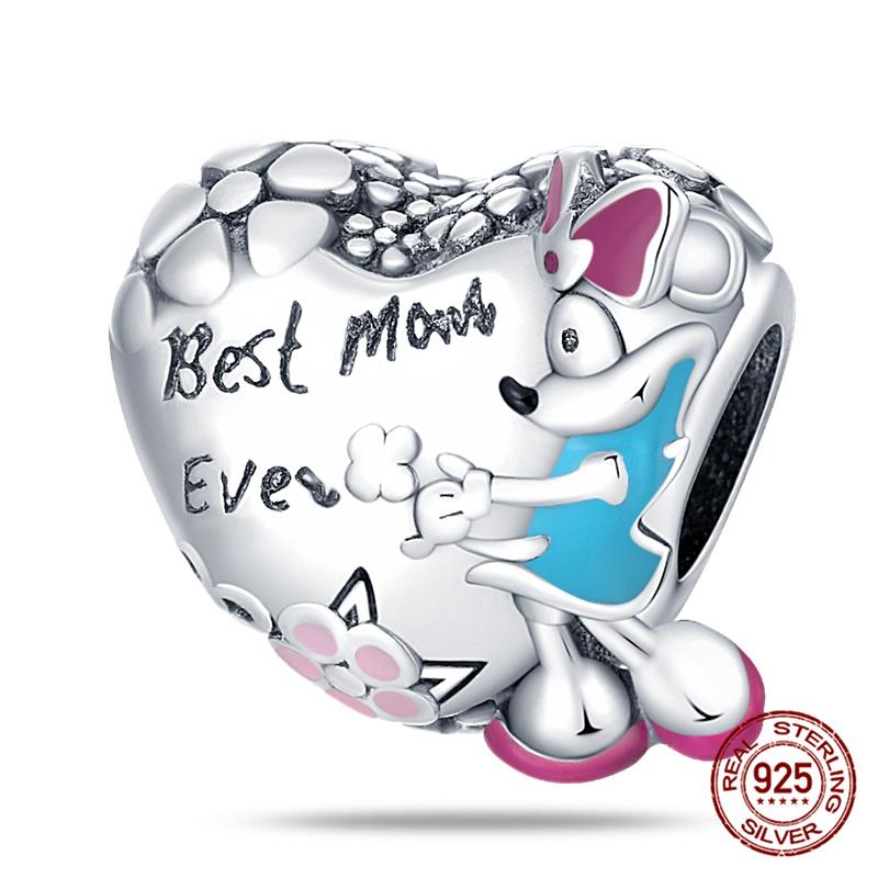 Tree Spirit Cheshire Cat Stitch Bead Giant Dumbo charms plata de ley 925 original Fit Bracelet DIY Jewelry Making Women's Gift