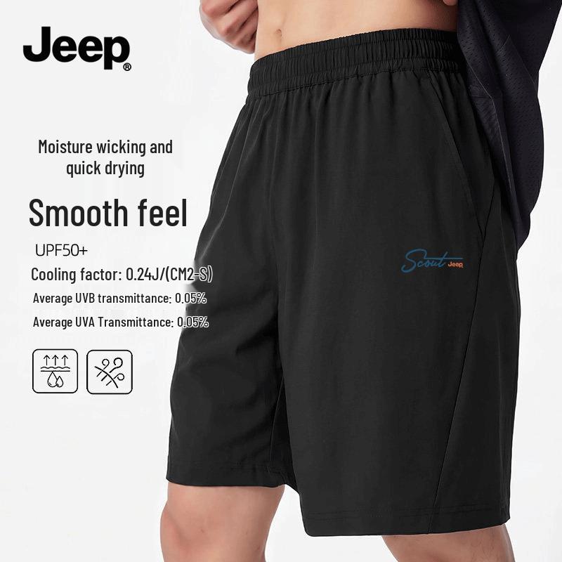 JEEP Men s Ice Silk Cooling Sport Shorts M