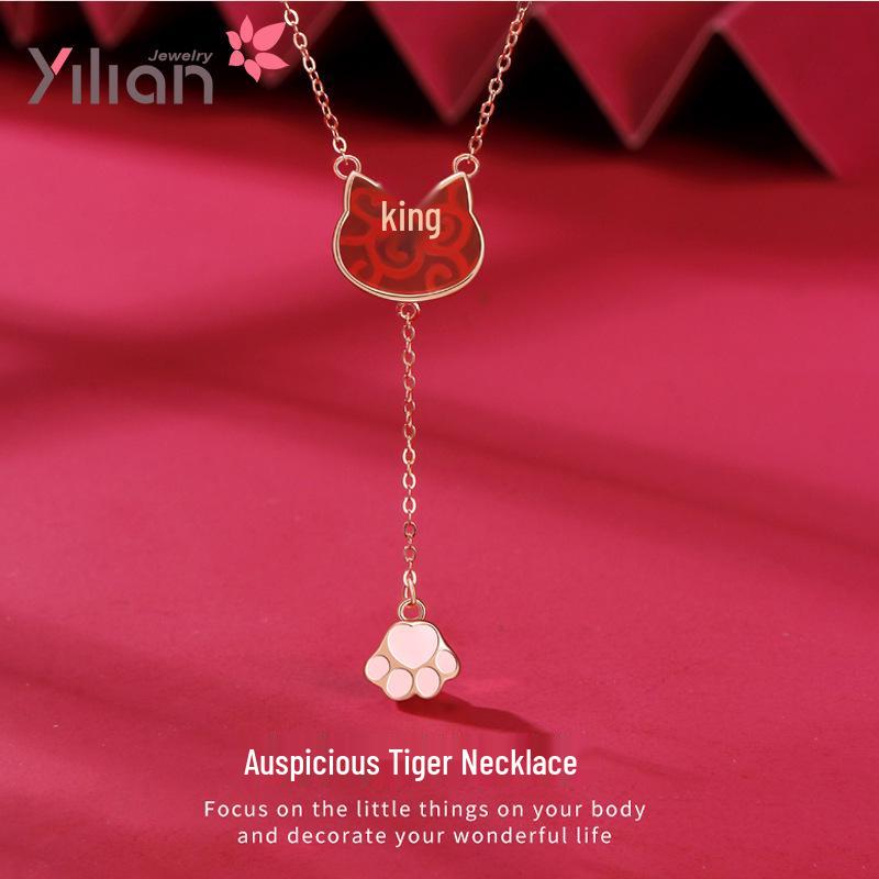 Double-Sided Four-Leaf Clover Heart Necklace: Sterling Silver Clavicle Chain, Women's Summer Korean Fashion, Mori Style Pendant.