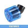 A ABSOPRO Air Filter Vent 40mm/1.57" for Most 110-125cc Motorcycles, ATVs, Mopeds, Dirt Bikes, Race Bikes Blue
