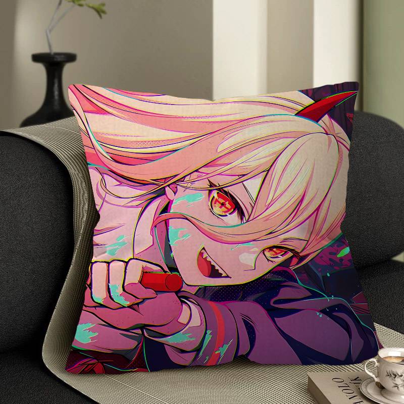 Power Comic Character Cushion Cover Pillowcase Upholstery Sofa Throw Pillow Home Decor Pillowcas