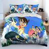 3D Print Anime Detective Conan Cartoon Bedding Set Boys Girls Twin Queen King Size Duvet Cover Pillowcase Bed Boys Adult Bedroom