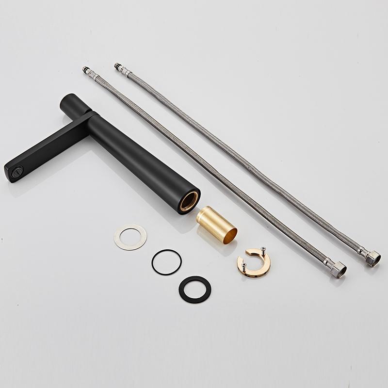 BAKALA Basin Faucets Modern Bathroom Mixer Tap Brass Washbasin Faucet Single Handle Single Hole Elegant Crane For Bathroom