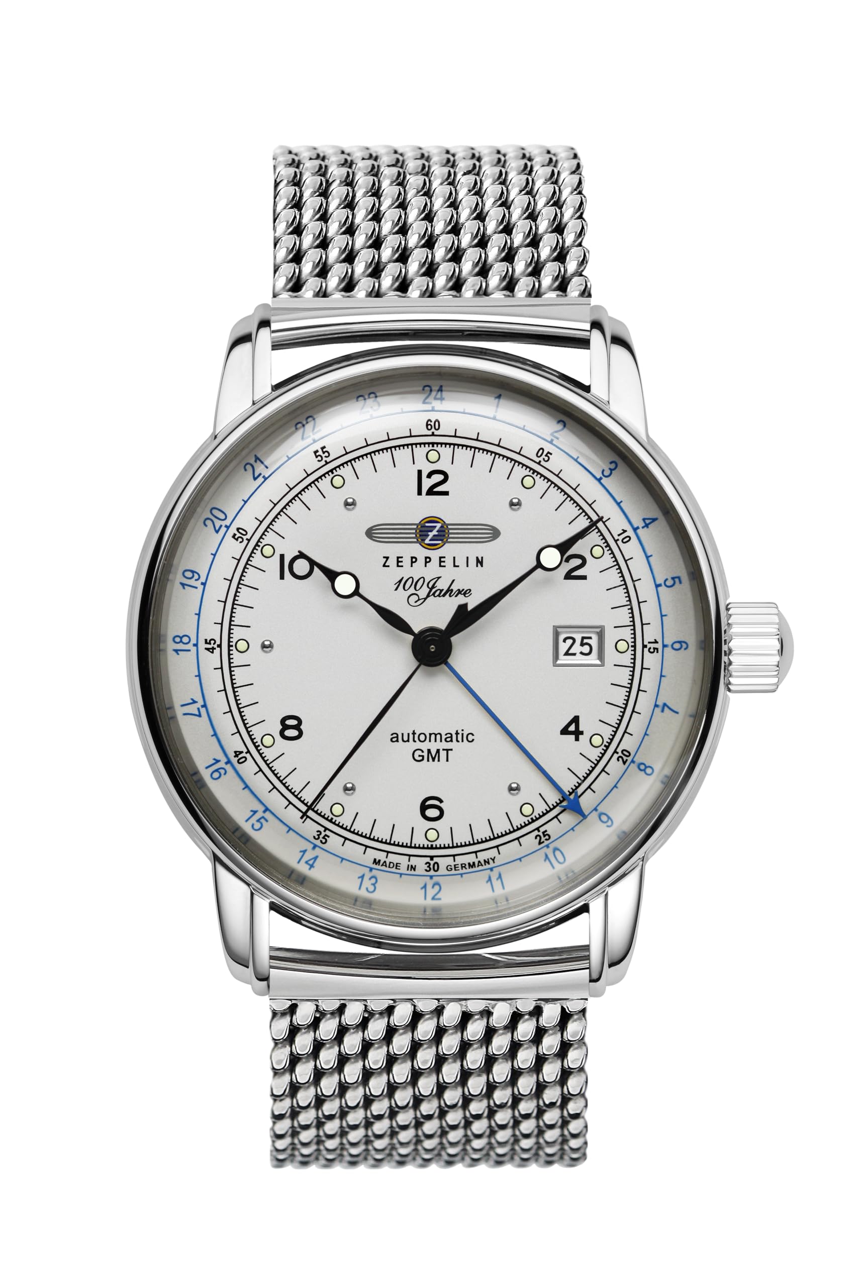 

Wristwatch 100th Anniversary Series Silver [Zeppelin] 8666-M1 Men s [Used]