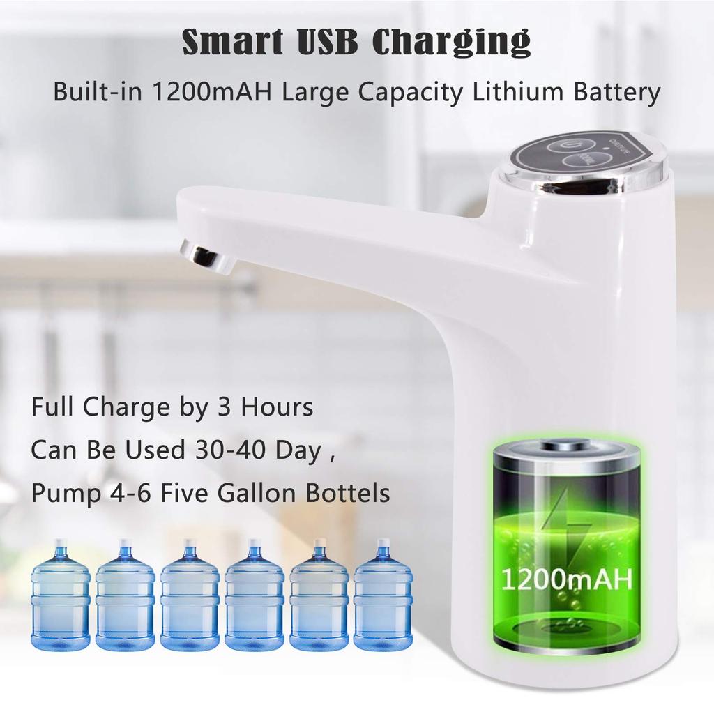 Portable USB Charging Water Pump Drinker 2 modes Eco-boo Portable Bottle Water Dispenser For Home Office Camping