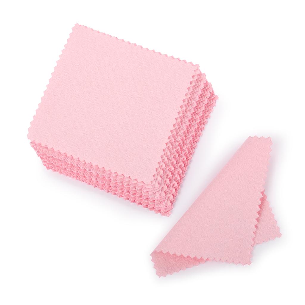 50pcs 8x8cm Silverware Polishing Cloth Jewelry Cleaner Cloth Wipes For Silver Gold Platinum Cleaning Keep Coin Ring Clean Shiny