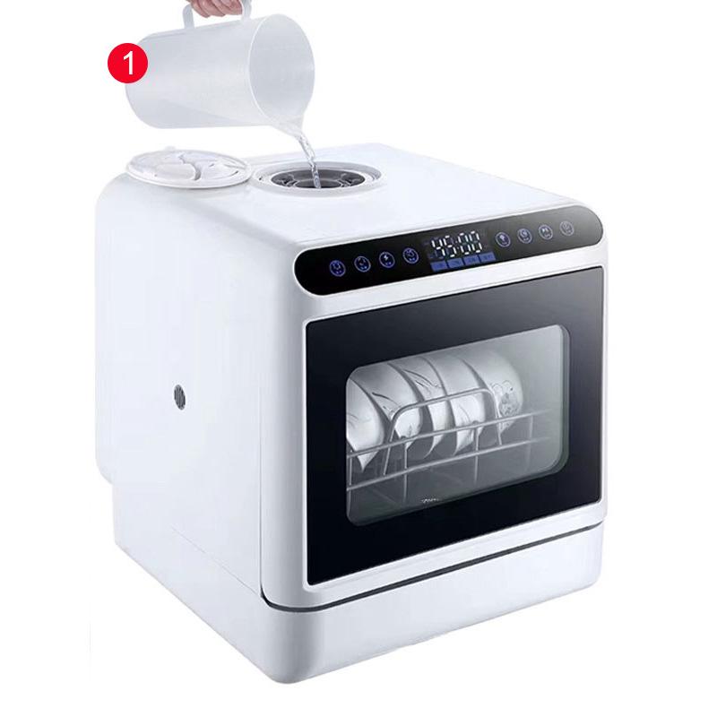 Exklusiver Tischgeschirrspüler mit kostenloser Installation - 110V/220V, mit Wassertank - UK/US/EU-Stecker