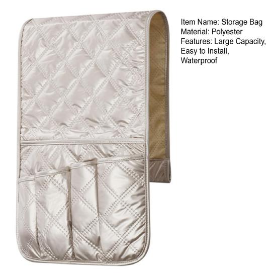 Storage Bag Sofa Armrest Organizer with Multiple Pockets Wear Resistant Non-Slip Armchair Caddy Couch Armrest