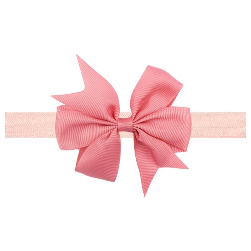 Children's headband, solid V-shaped ribbon, dovetail baby bow headband 21 colors