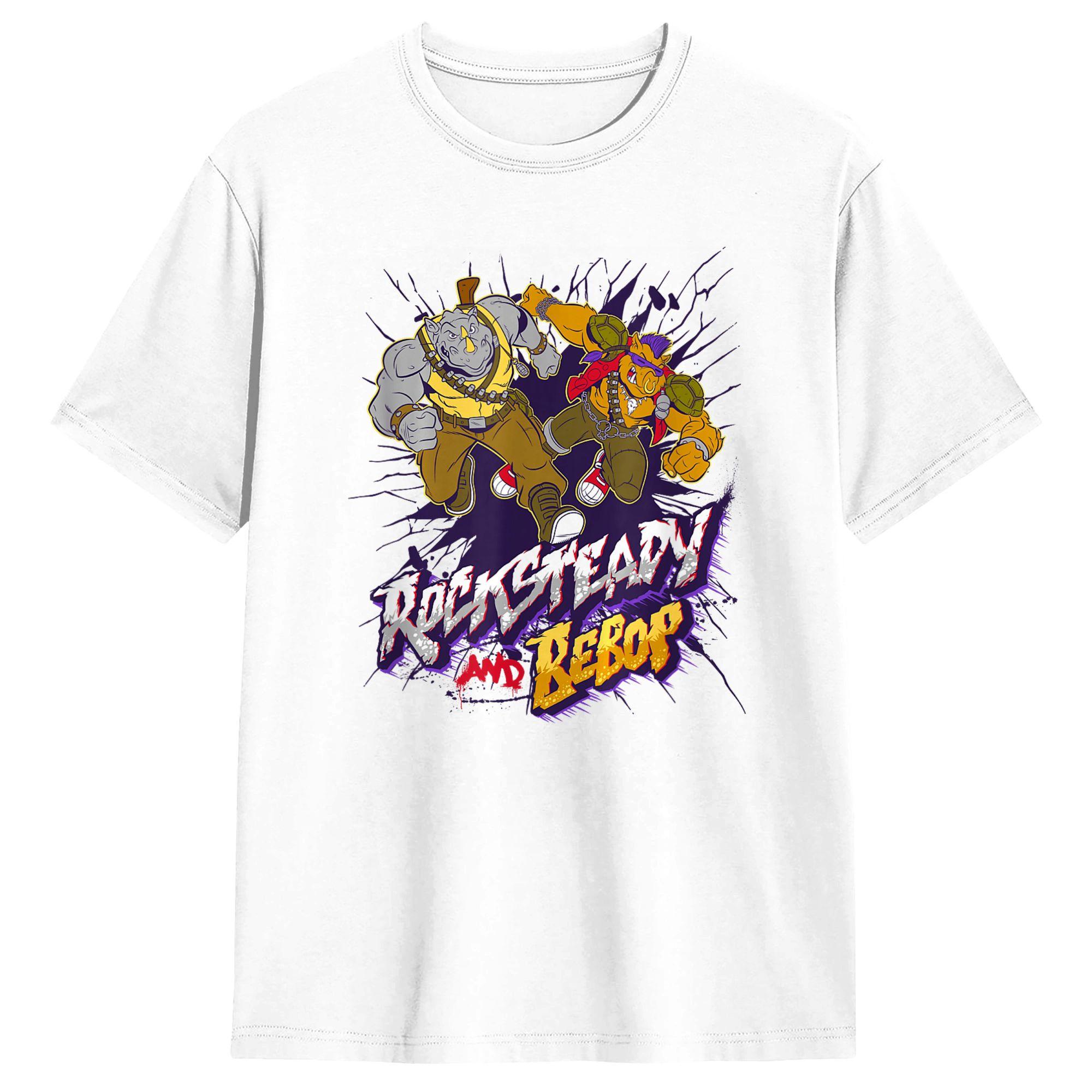 Casual T Shirt Summer Bebop and Rocksteady Retro Hipster TShirts Pure Cotton T Shirt for Unisexs Clothing Women Y2K T Shirt S