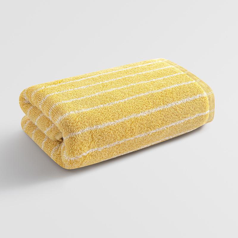 

Взрослое полотенце из чистого хлопка в тонкую полоску, полотенце для лица и банное полотенце, утолщенное подарочное полотенце 34*75CM