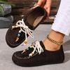 Fashion New Height Increasing Women's Shoes 2025 Spring Autumn Retro Suede Loafers Fashion Loafers Outdoor Comfortable Casual Shoes