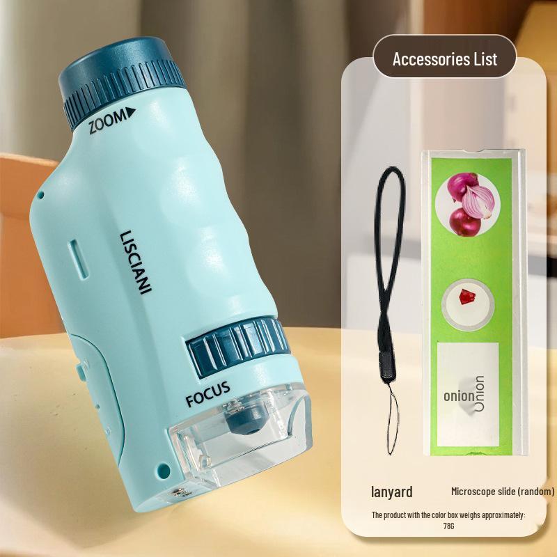 HD Portable Handheld Microscope Science Kit for Primary & Middle School Students