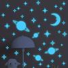 Luminous Cartoon Planet Moon Children's Bedroom Home Beautification Decoration Wall Stickers Self-adhesive