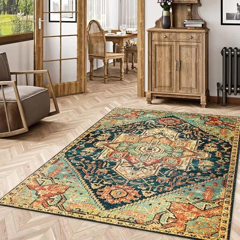 Türkiye Persian Carpet Vintage Ethnic Style Rug Living Room Decoration Rugs Living Room Bedroom Decoration Washroom Floor Mat