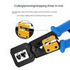 Tragbare Hand Netzwerkwerkzeuge Zange Durchgangs-Crimpzange Multifunktions-Pressklemme End-Pass-Through-Steckverbinder Kabelabisolierer