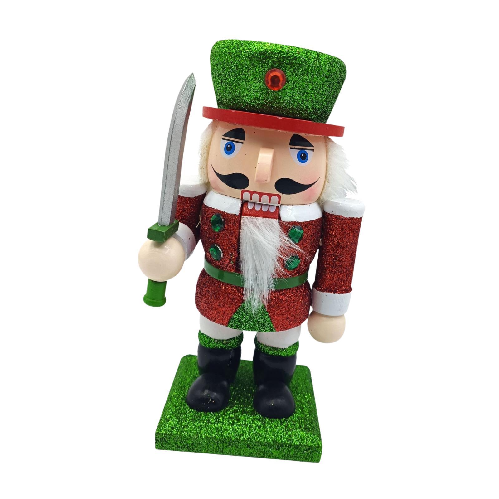 

Nutcracker Figurine Crafts Wooden Nutcracker for Tabletop Shelves Birthday