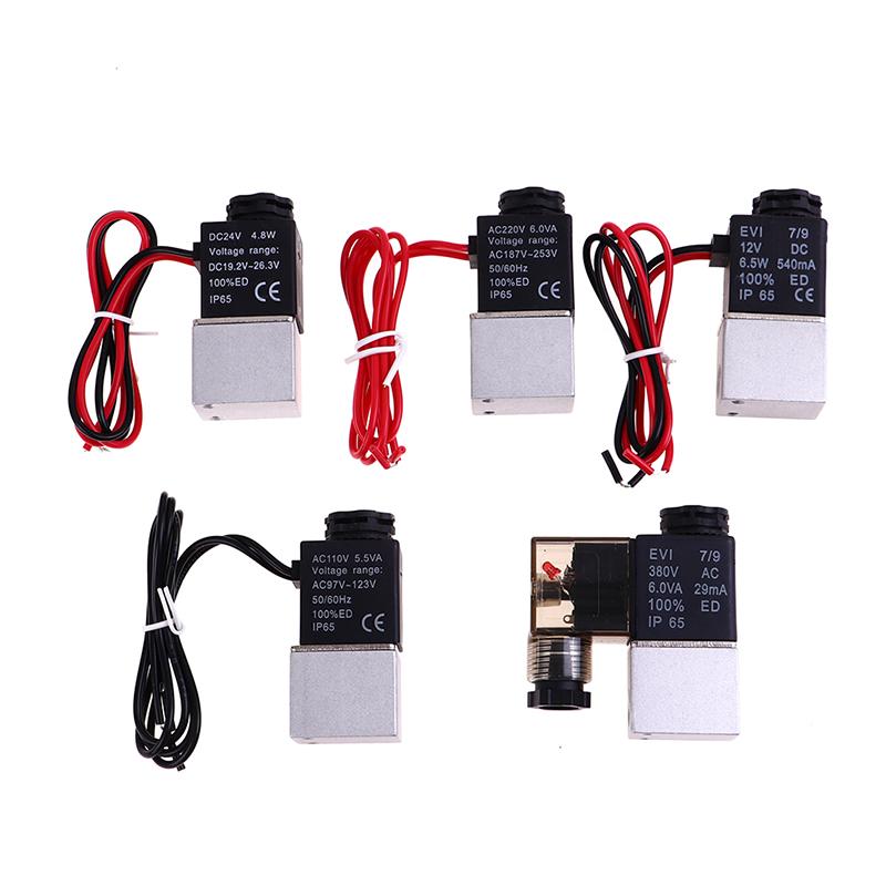 12V 24V 110V 220V 380V Magnetventil 1/8" 2-Wege direktwirkende pneumatische Ventile