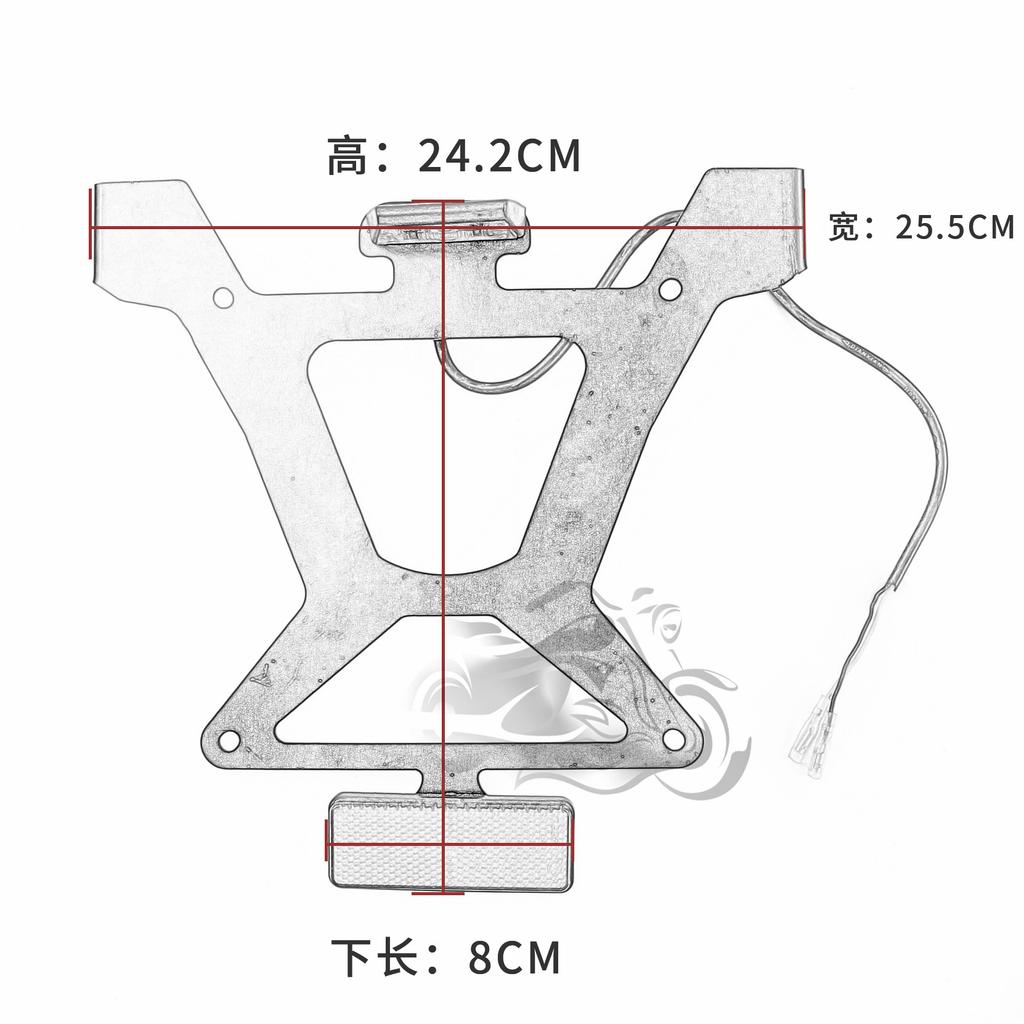 Fit for YAMAHA TMAX500 TMAX 500 2001 - 2007 License Light Hugger Bracket T-MAX500 2002 2003 2004 2005 2006Rear Fender Mudguard