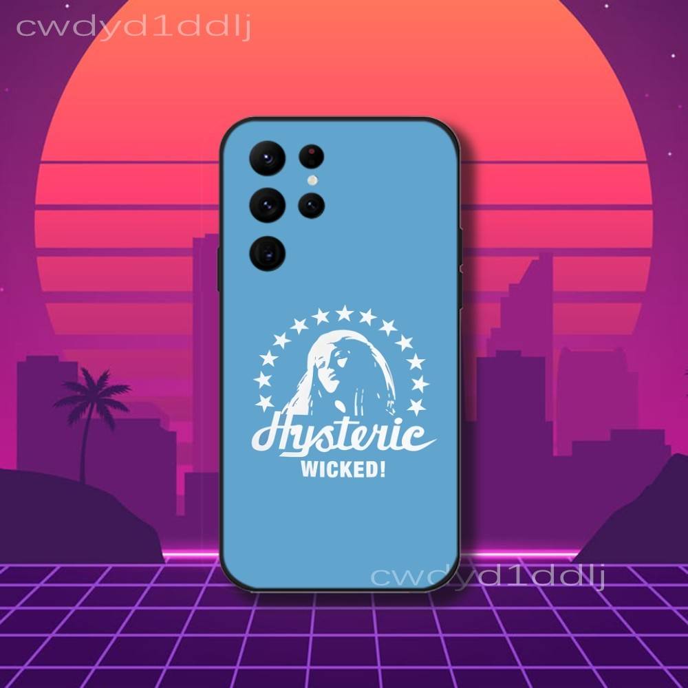 H-Hysteric-S Girl G-Glamour Phone Case For Samsung S10,S21,FE,S21 ,S26,S25,S24,S23,Ultra,S9,S22,Plus Black Shell Cover