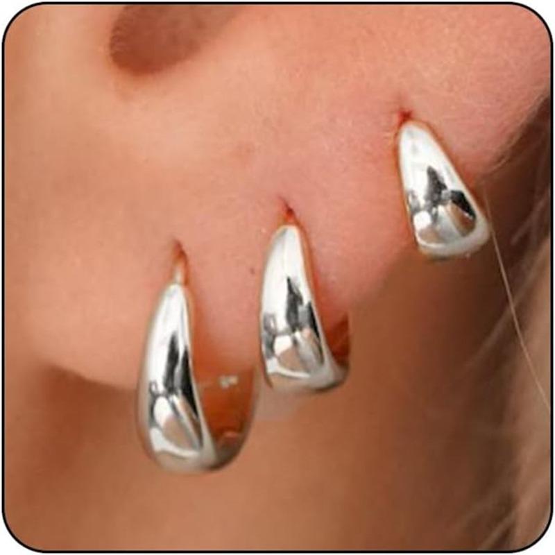 New Style Thick-opening C-shaped Gold-plated Copper Cartilage Earrings - Elegant and Exclusive Small-scale High-end Ear Accessories for Women