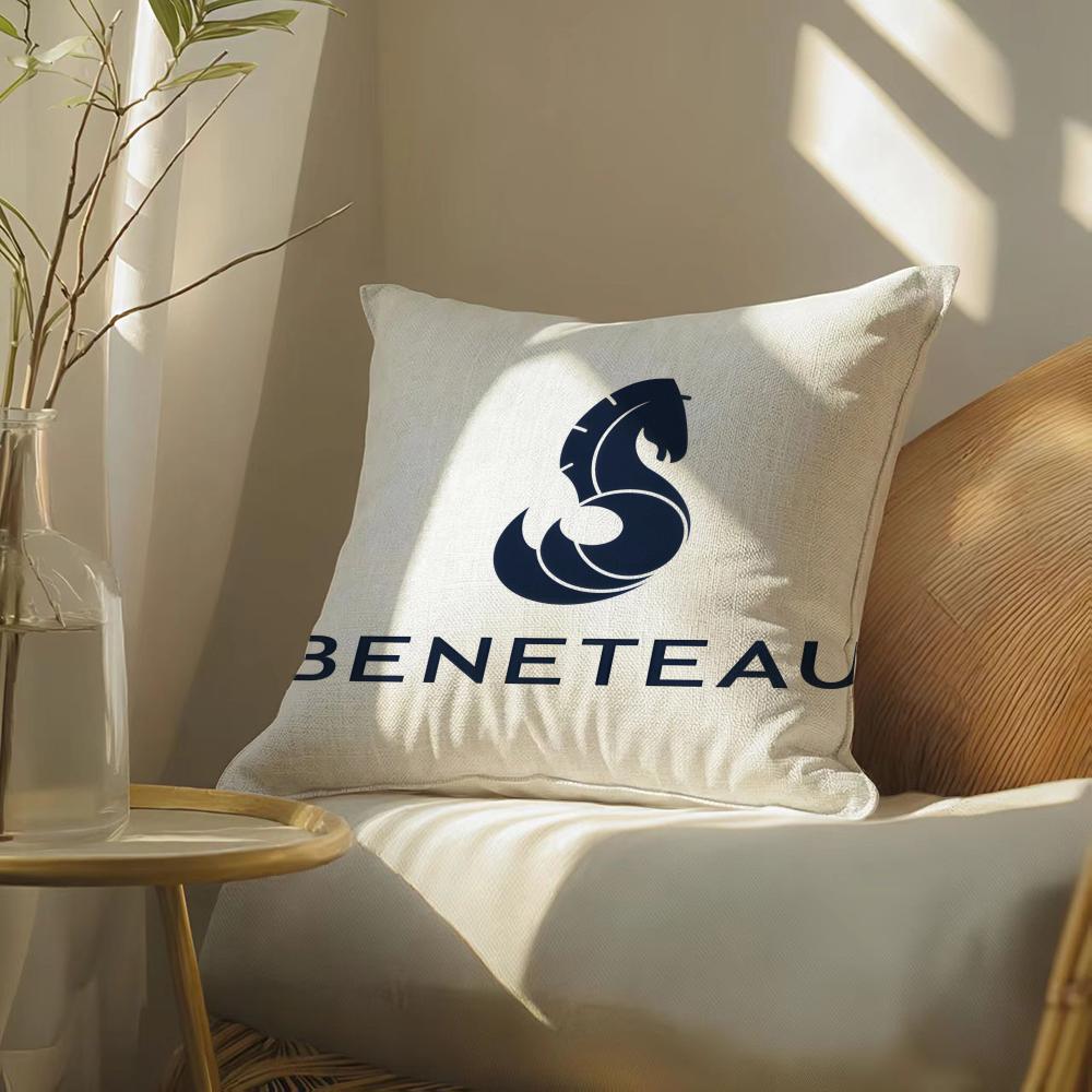 Cartoon BBeneteauS YYachts Pillow Case Pillowcase Doublesided Printed Sofa Cushion Bedroom Headboard