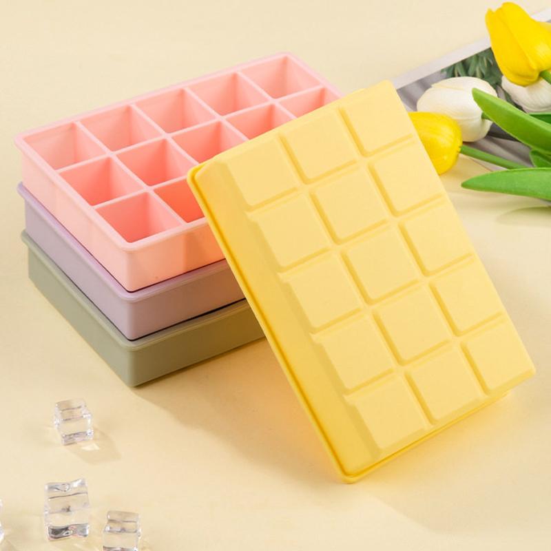 Eiswürfelform Mehrfachgitter Eiswürfelbehälter Eiswürfel für kalten Kaffee Cocktail Eis Küchenzubehör Eismaschine für Kinder Erwachsene Geburtstagsgeschenk für Kinder