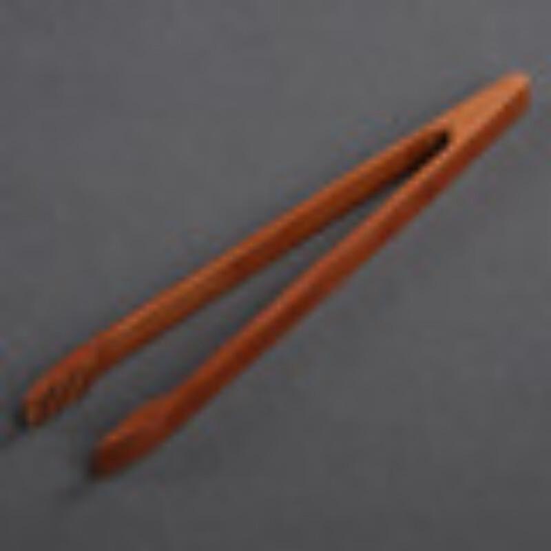 Curved Bamboo Tea Tongs